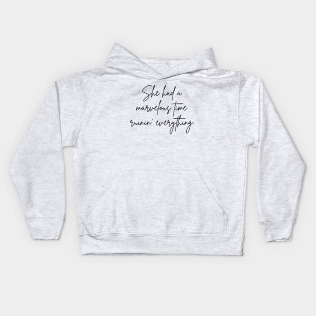 the last great american dynasty lyrics Kids Hoodie by virtuallies